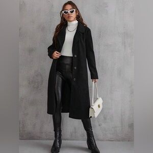 Lapel Neck Overcoat